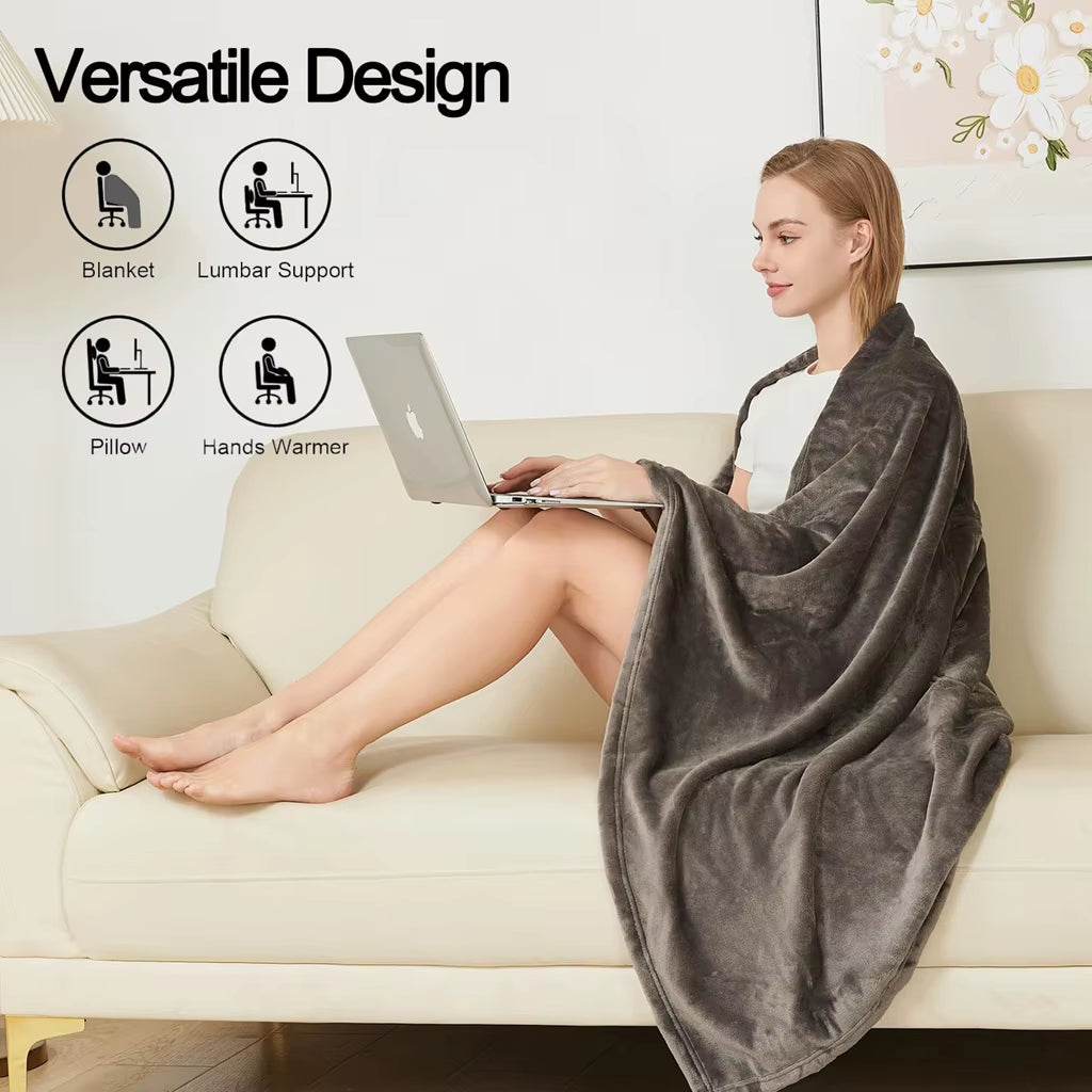 Bulk Sale Best Selling 100% Polyester Flannel Custom Pattern Unisex All Seasons Soft Cozy Portable Folded Travel Blanket
