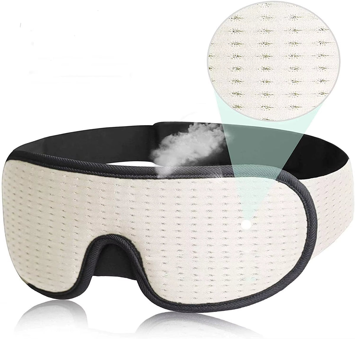 3D Contoured Memory Foam Eye Mask 100% Blackout 3D Sleeping Eye Mask for Sleeping Custom Logo Rest Cover